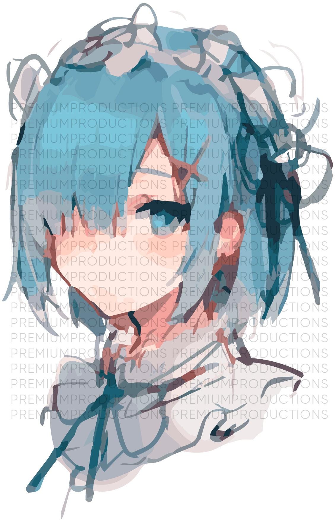 ReZero SVG Pack – Rem Emilia Ram Anime Files | Scalable Digital Designs for Cricut