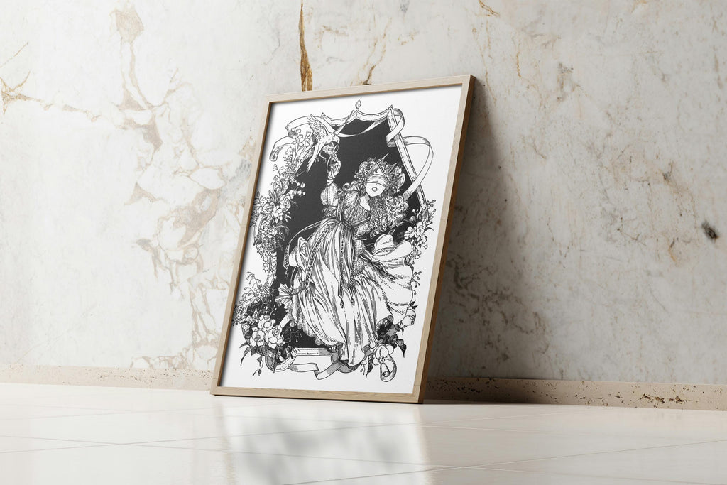 Póster de Tetia Witch Hat Atelier: Lámina decorativa de anime para pared