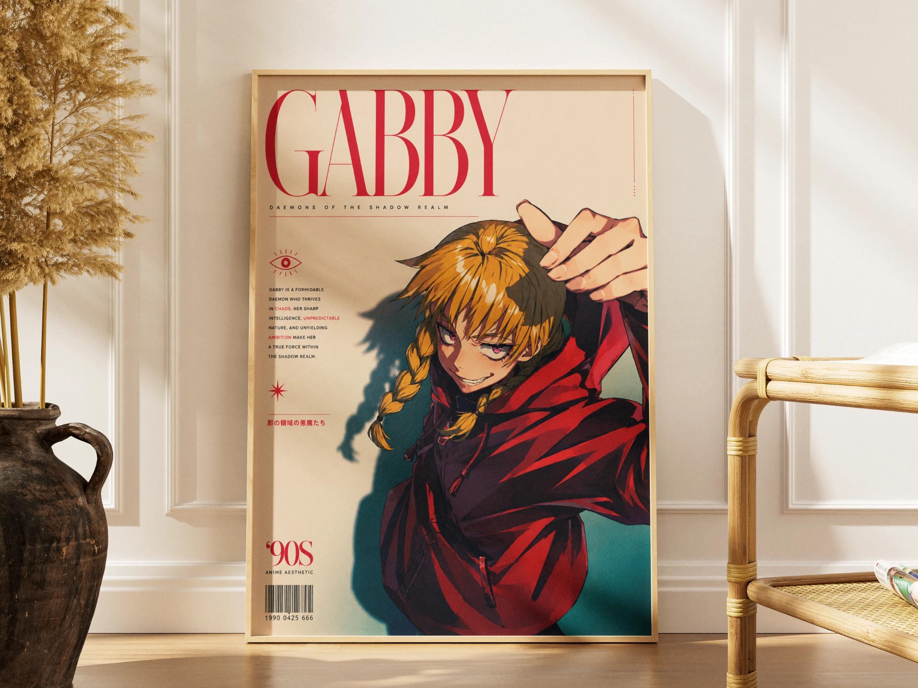 Anime Poster - Gabby Daemons Shadow Realm Art | Magic Wand & Sword Print