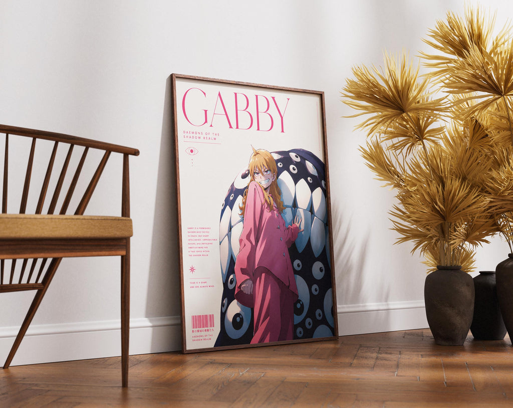Anime Poster – Gabby Daemons of the Shadow Realm | Dark Fantasy Art Print