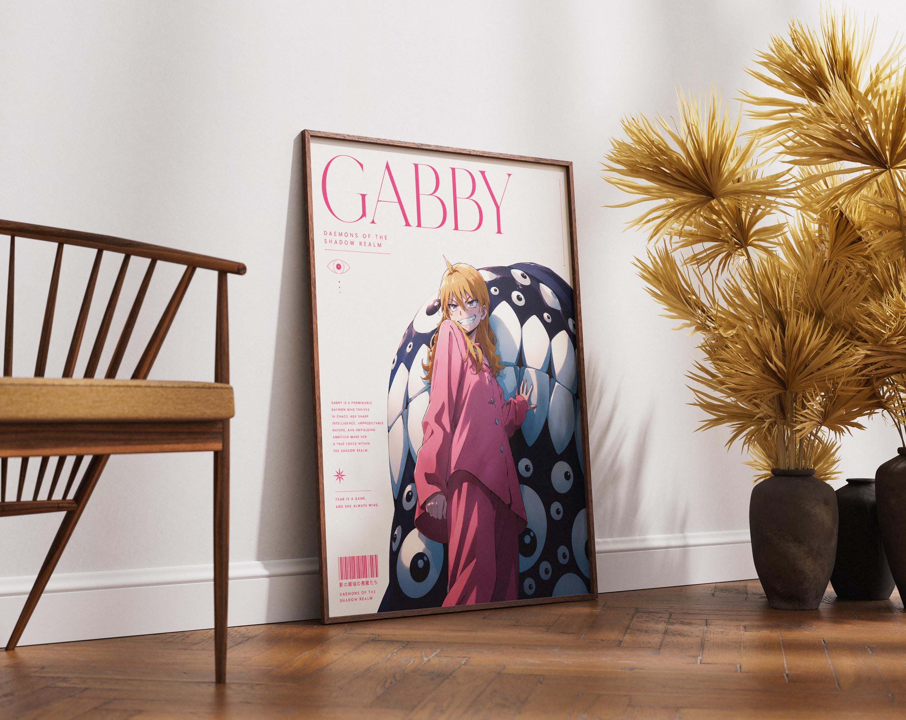 Anime Poster – Gabby Daemons of the Shadow Realm | Dark Fantasy Art Print