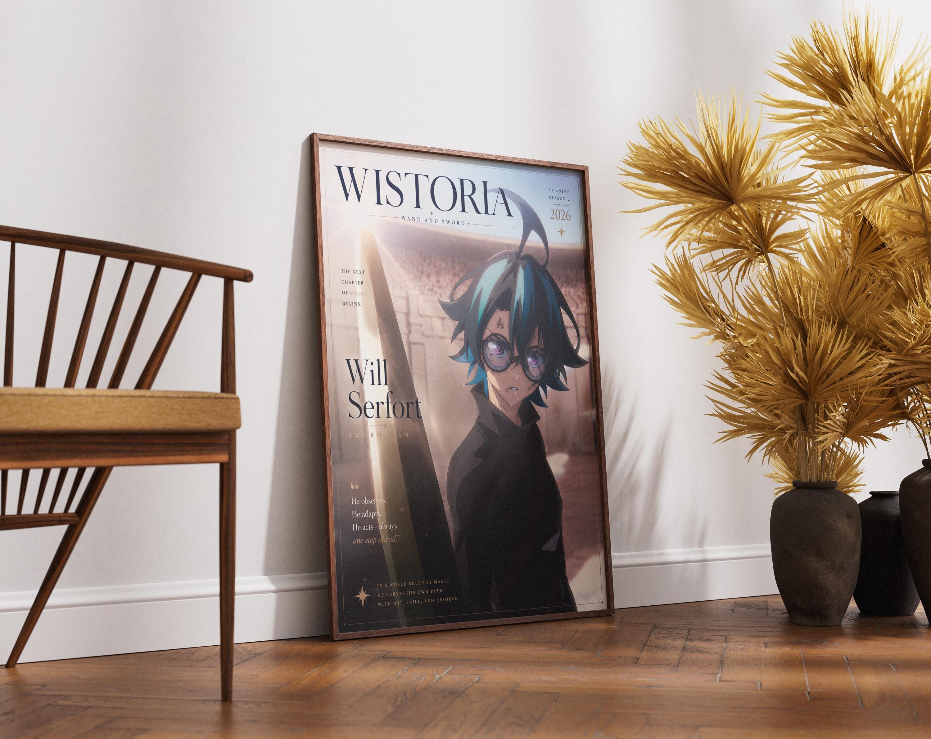 Will Serfort Anime Poster - Wistoria Print | Fantasy Anime Room Decor Season 2
