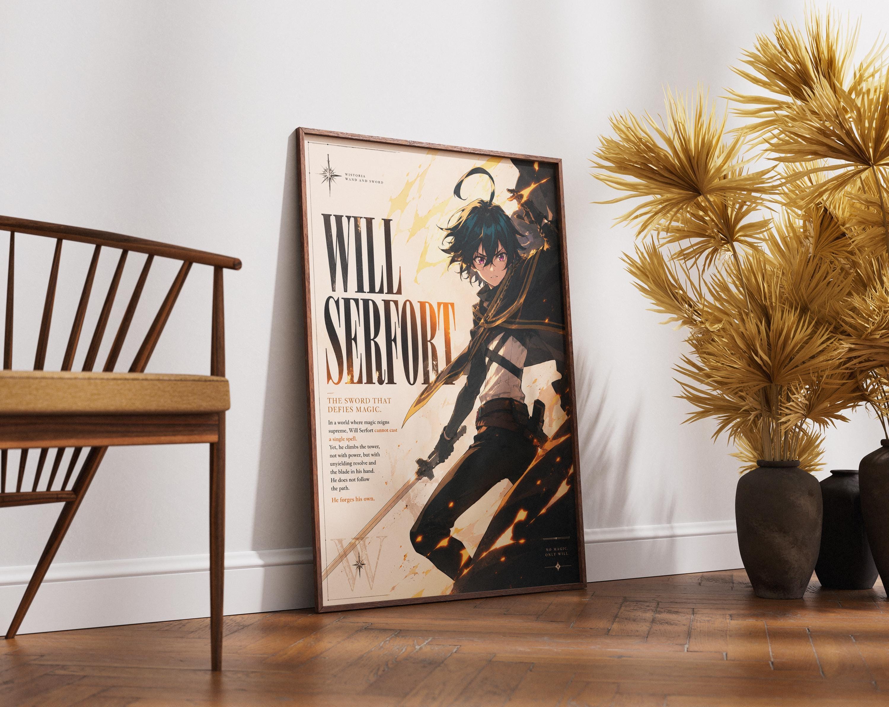 Wistoria Poster - Will Serfort Tsue to Tsurugi Season 2 Anime Wall Art Print