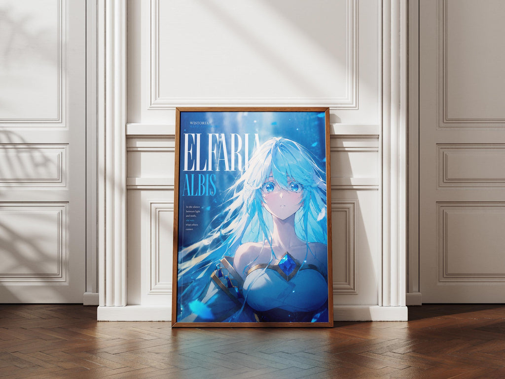 Wistoria Anime Poster – Elfaria Albis Matte Print | Magic Wand & Sword Art
