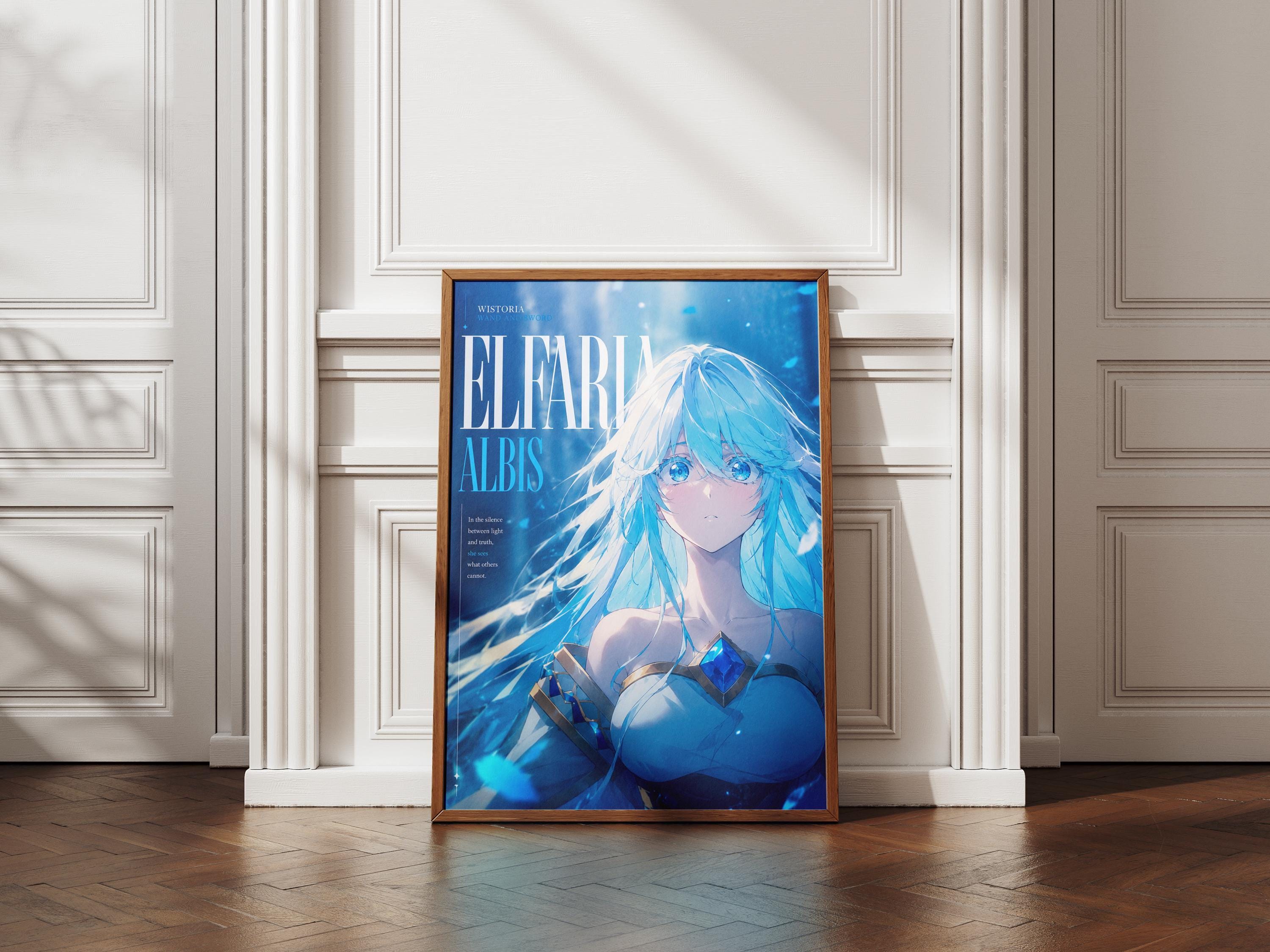 Wistoria Anime Poster – Elfaria Albis Matte Print | Magic Wand & Sword Art