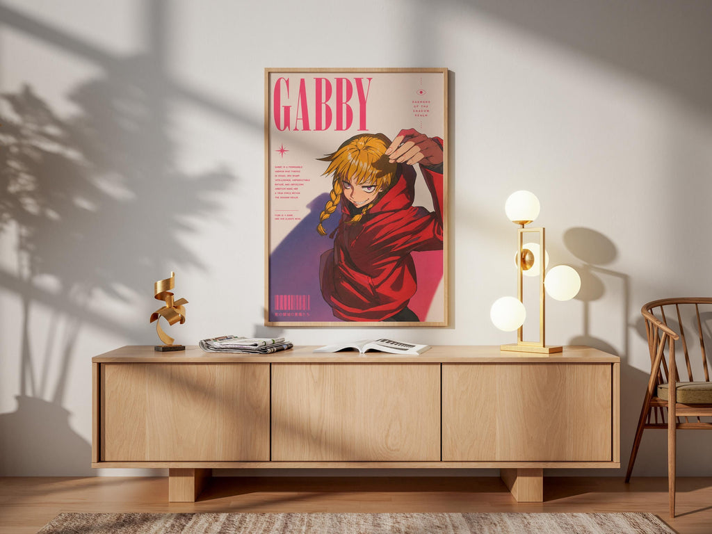 Anime Poster – Gabby Daemons of the Shadow Realm | Dark Fantasy Art Print