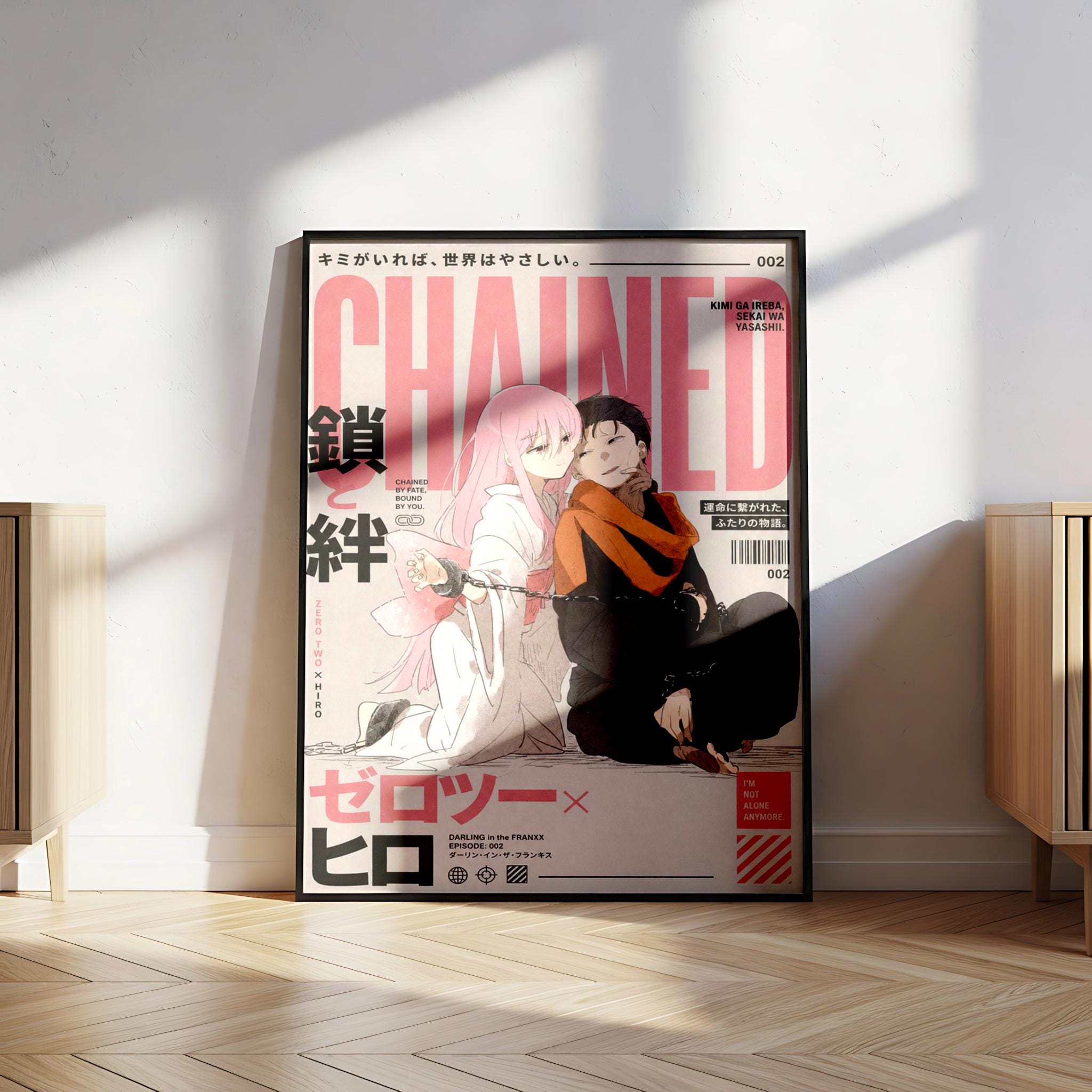Póster de anime mate con arte mural de Re:Zero: Subaru Natsuki y Ram