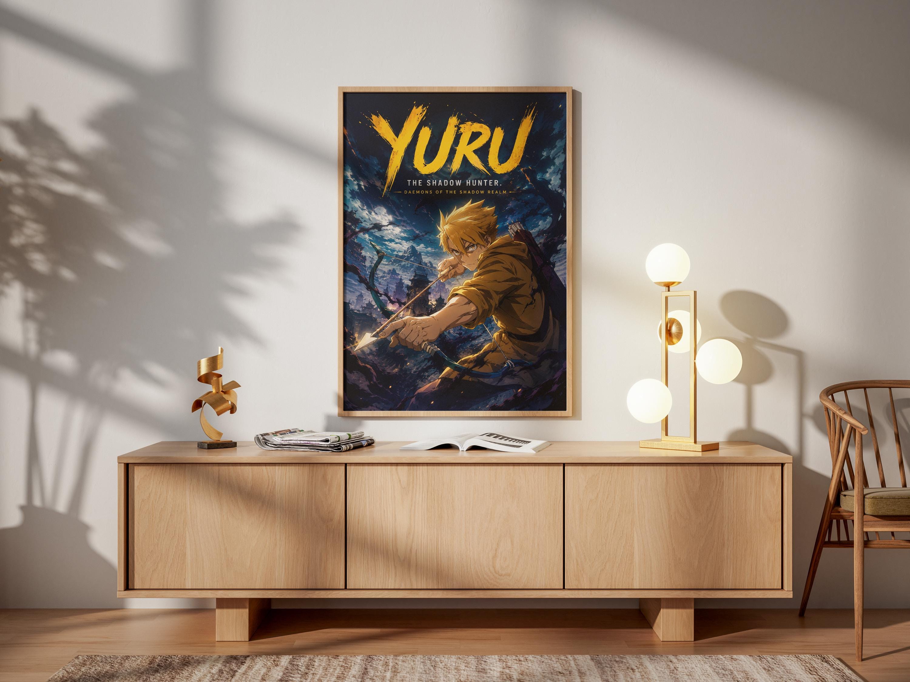 Yuru Daemons Poster – Shadow Realm Art | Dark Fantasy Anime Wall Decor Print