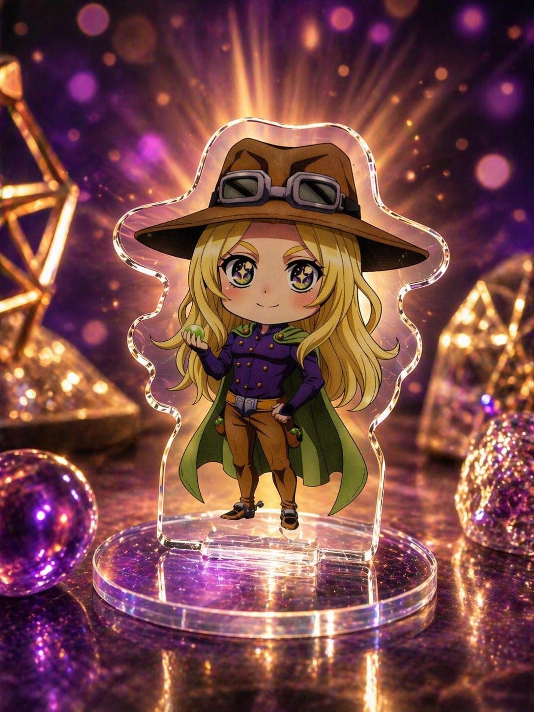Gyro Zeppeli Standee – JoJo Steel Ball Run Acrylic Anime Collectible Figure