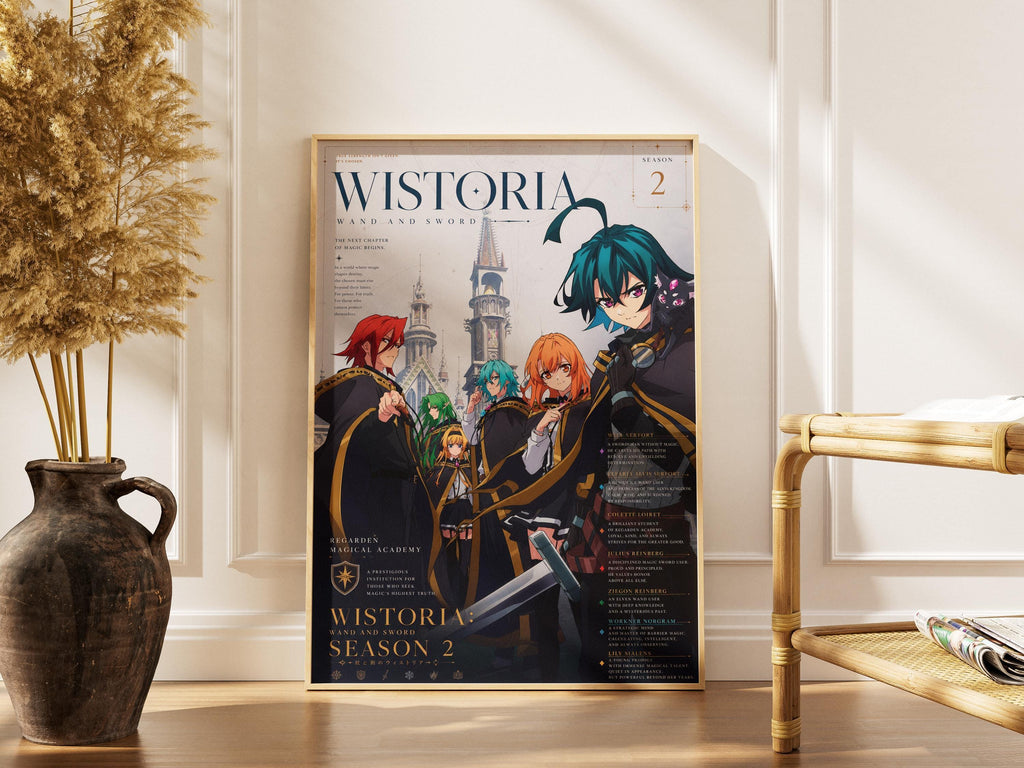 Wistoria Anime Poster – Wand and Sword Season 2 Full Cast Premium Matte Print