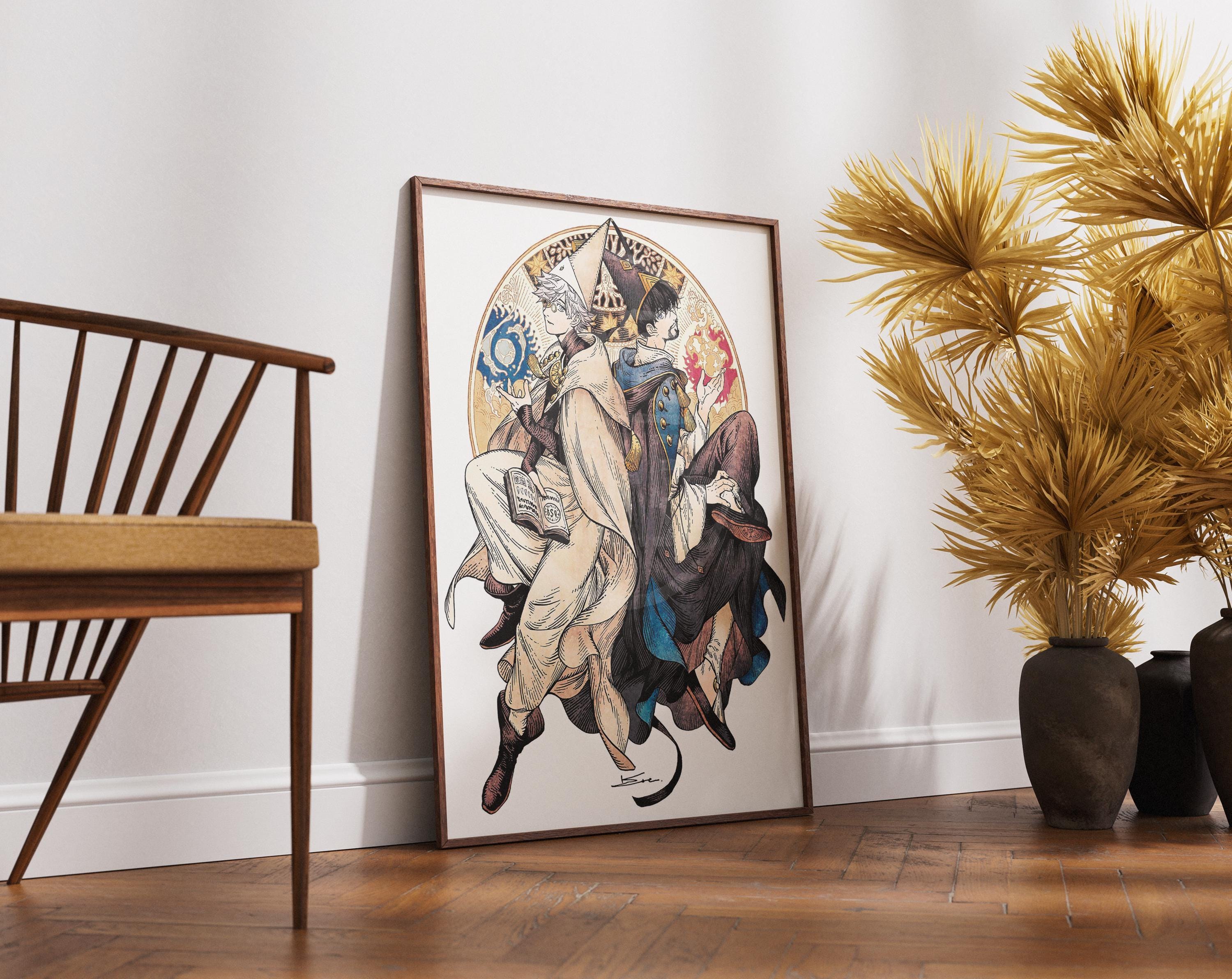 Witch Hat Atelier Poster Featuring Qifrey and Olruggio - Anime Wall Art Print