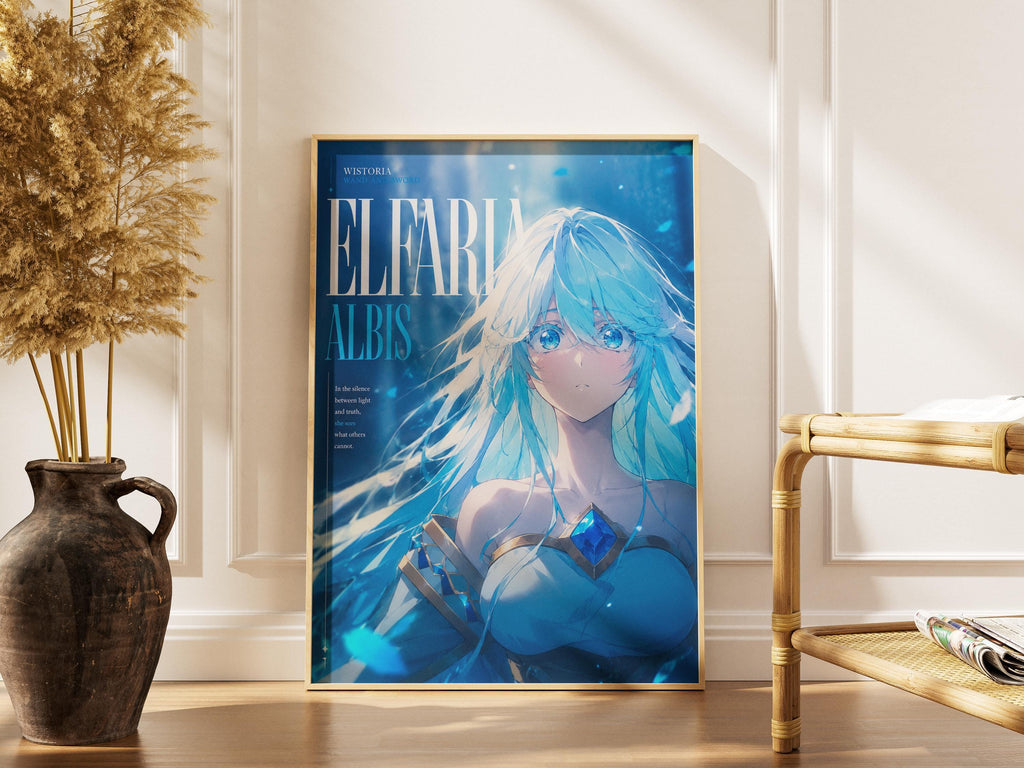 Wistoria Anime Poster – Elfaria Albis Matte Print | Magic Wand & Sword Art