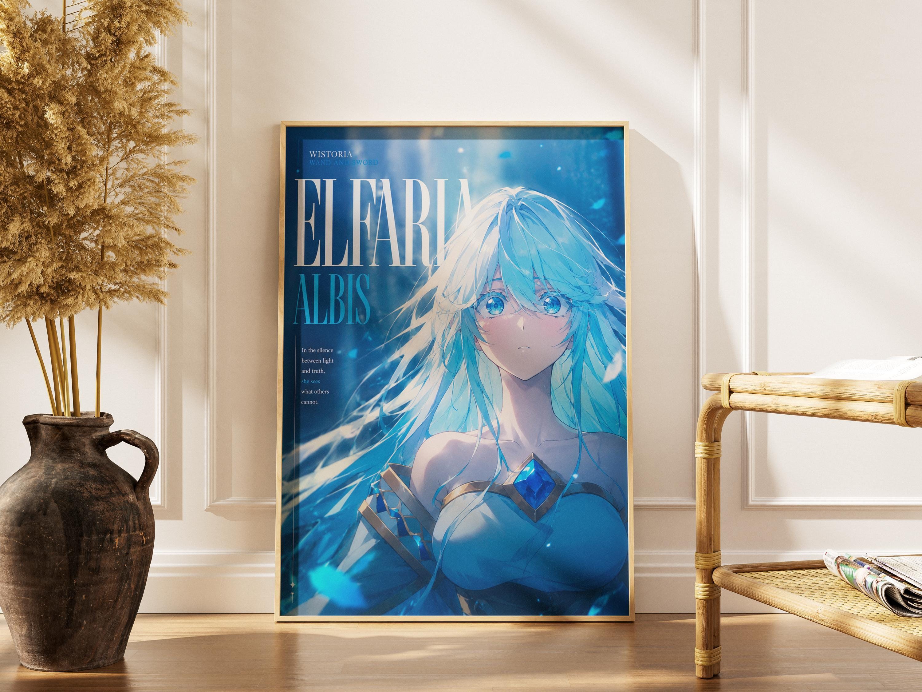 Wistoria Anime Poster – Elfaria Albis Matte Print | Magic Wand & Sword Art