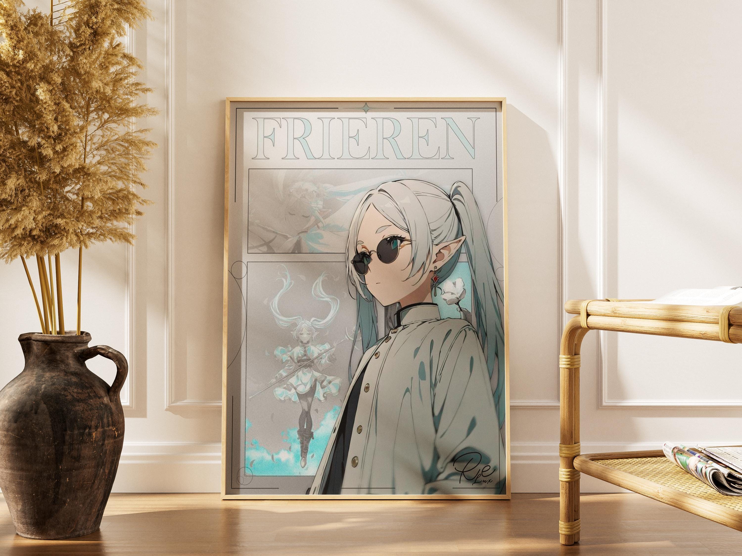 Frieren Wall Art – Fantasy Anime Poster | Premium Matte Print, Serene Decor