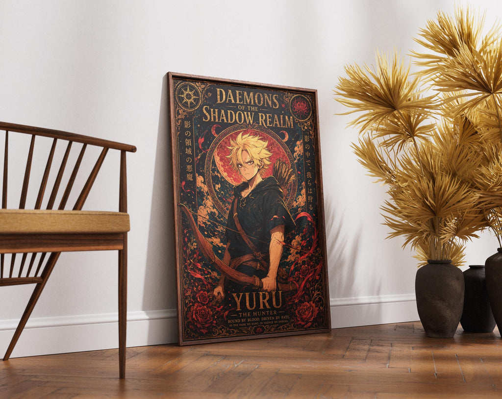 Yomi No Tsugai Poster – Daemons Anime Print | Dark Fantasy Wall Art For Gaming Room