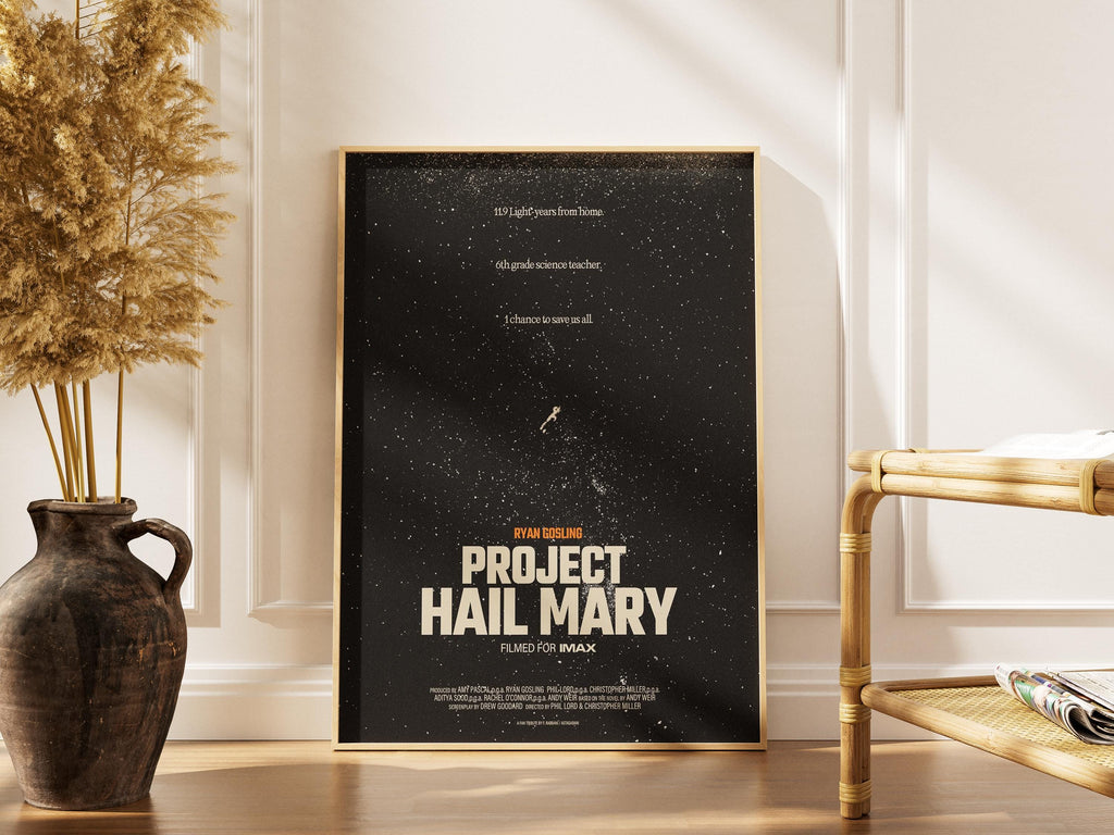 Project Hail Mary Poster – Ryan Gosling Movie Print | Sci Fi Wall Art