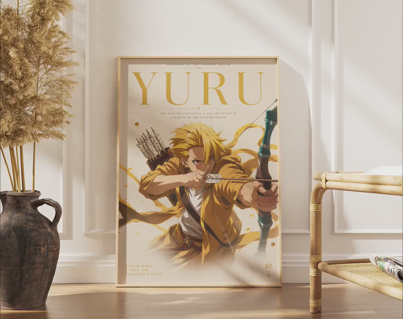 Daemons Shadow Realm Poster – Dark Fantasy Anime Wall Art on Premium Matte Paper